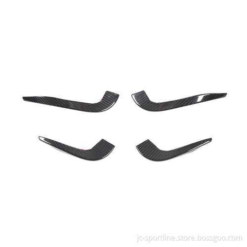 JC Sportline Carbon Fiber RS3 Front Canards for Audi RS3 8V Sedan 2017-2019